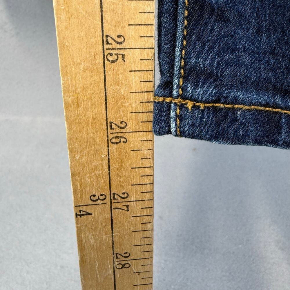 Free People Jeans Women's 29(8) Dark Blue Skinny Mid Rise Fit Minimalist Preppy - Picture 12 of 13